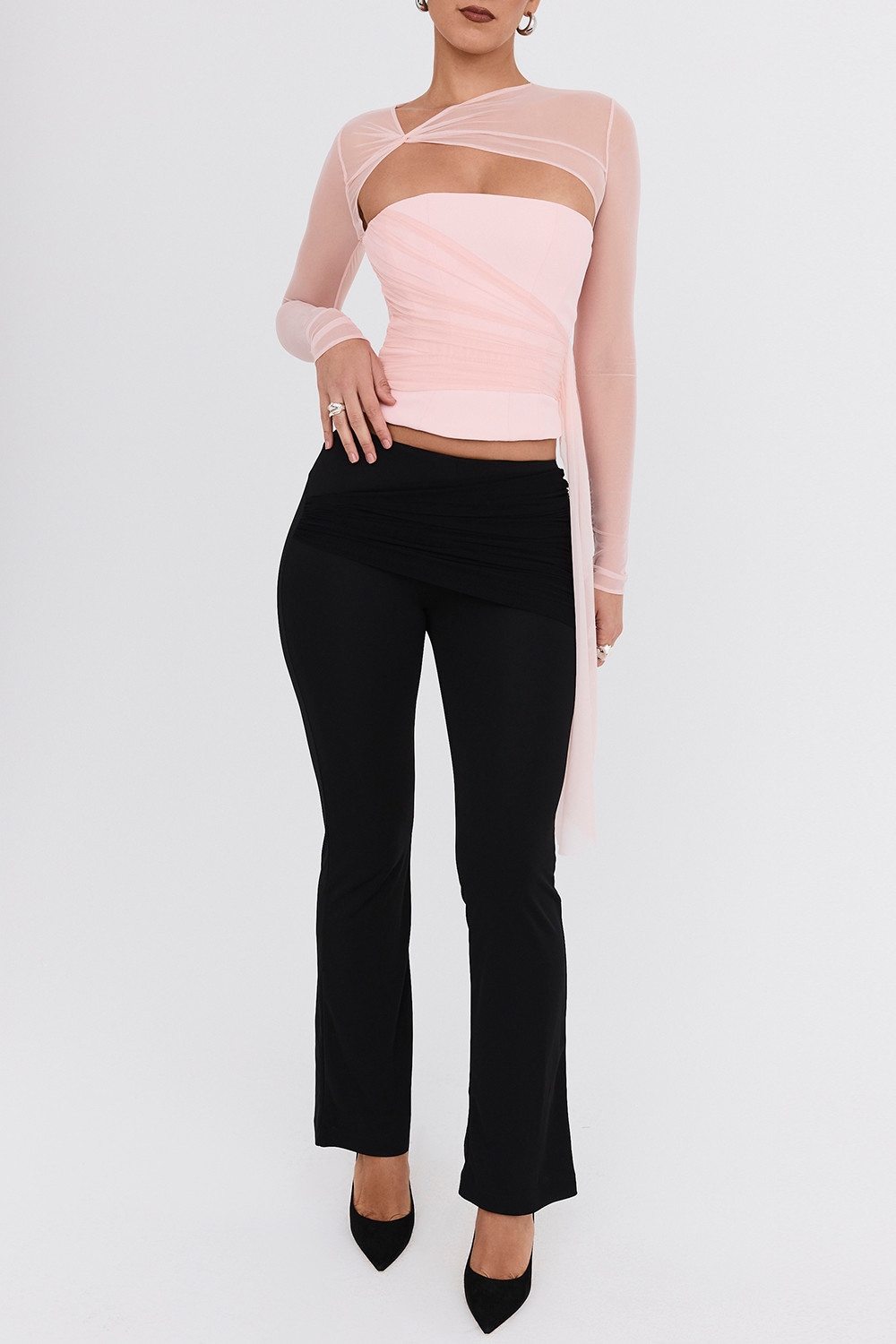 Mistress Rocks Peony Long Sleeve Corset - SALE — image 2