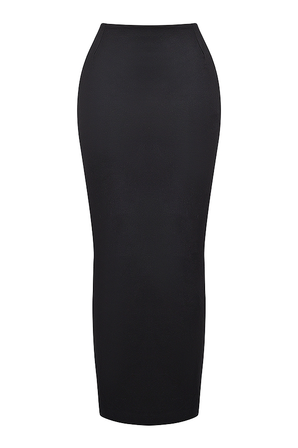 Hart  Black Twill Maxi Skirt — image 10