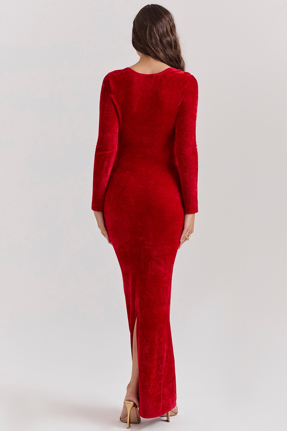 Aria  Scarlet Chenille Sweetheart Dress — image 8