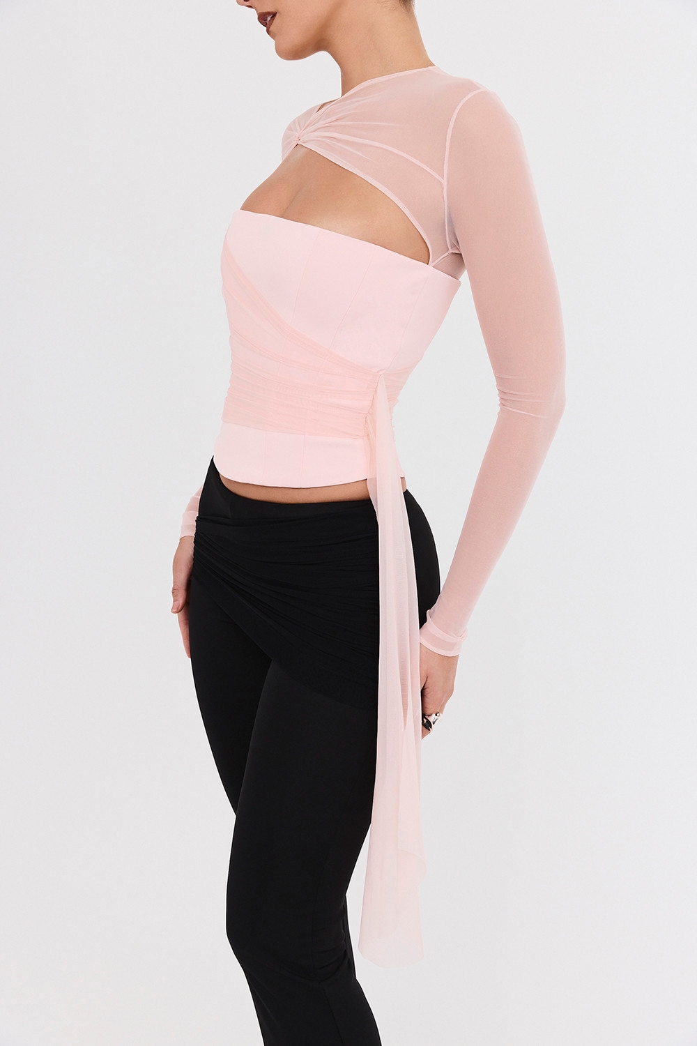 Mistress Rocks Peony Long Sleeve Corset - SALE — image 7