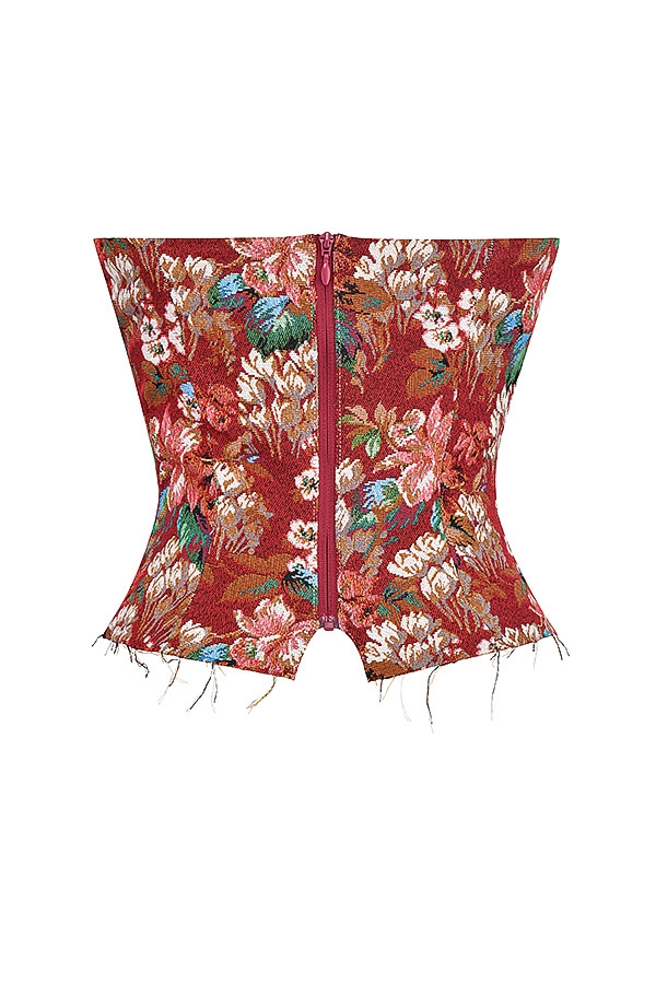 Mistress Rocks Tapestry Jacquard Strapless Corset - SALE — image 9