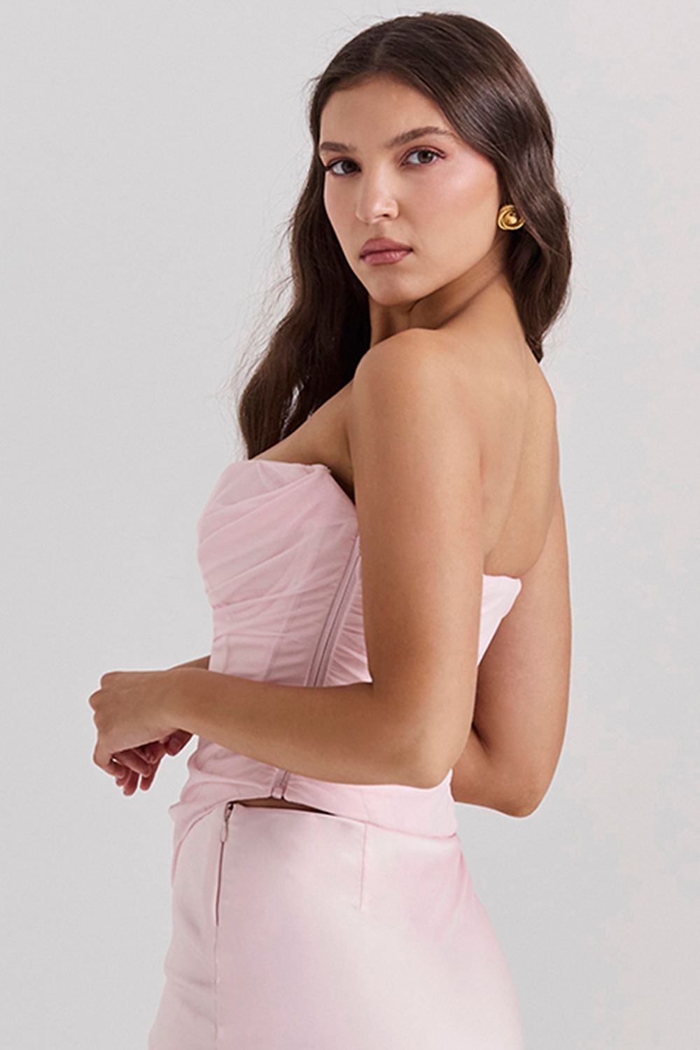 Georgie  Ballerina Pink Strapless Corset — image 7