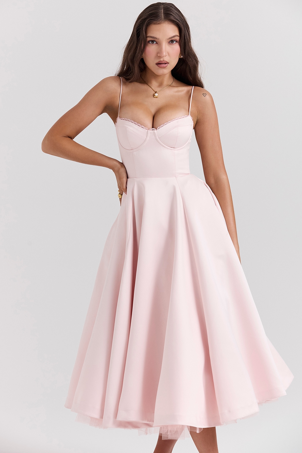 Mademoiselle  Ballerina Pink Midi Dress — image 6
