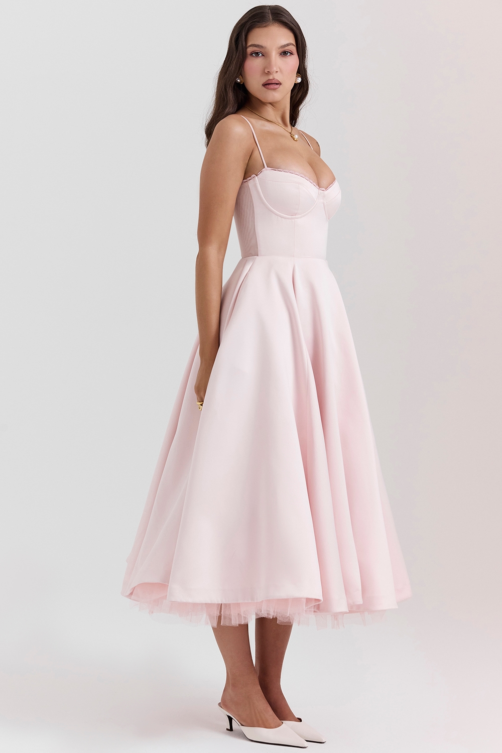 Mademoiselle  Ballerina Pink Midi Dress — image 7