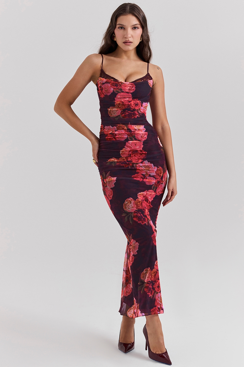 Nalini  Romantic Floral Maxi Dress — image 1