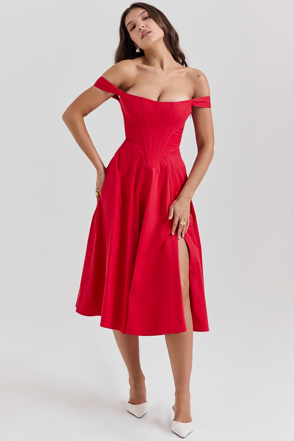 Saira  Scarlet Midi Sundress — image 2