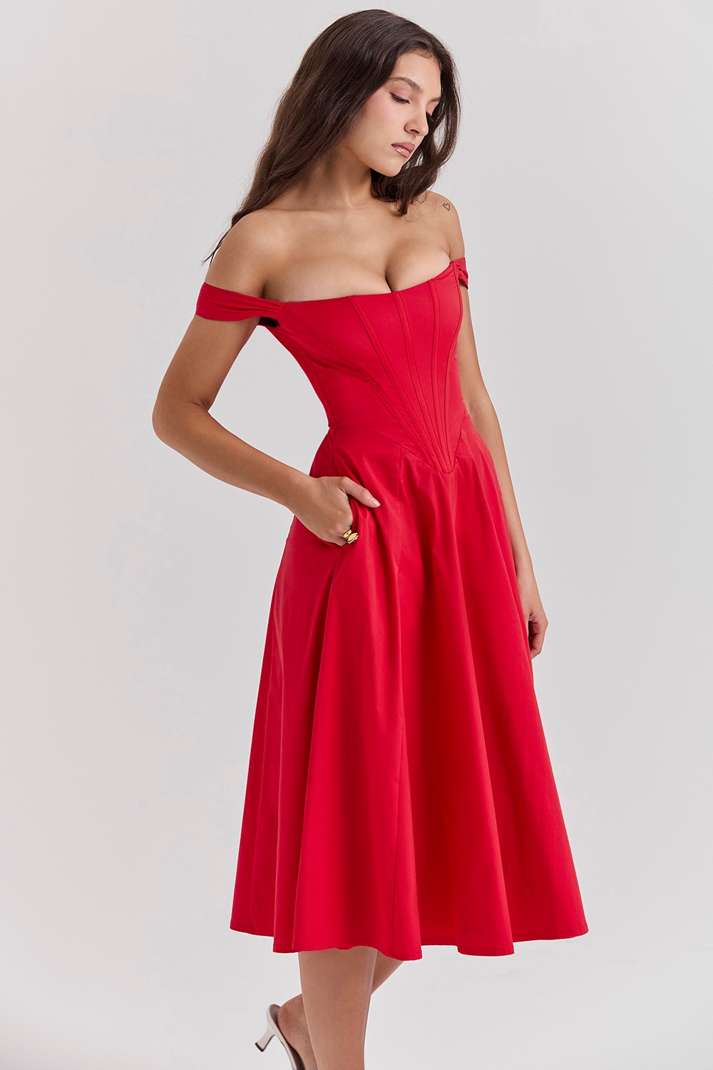 Saira  Scarlet Midi Sundress — image 8