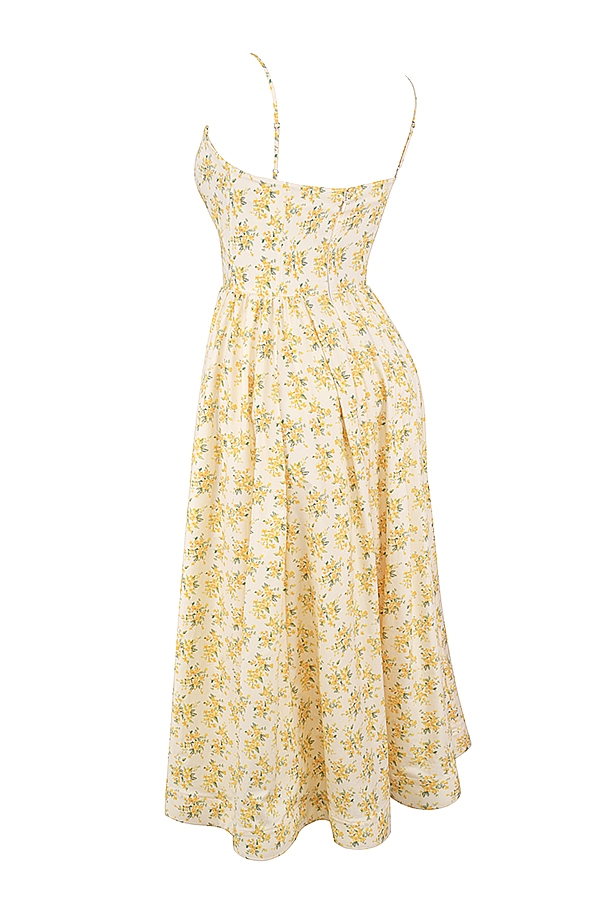 Lolita  Buttercup Vintage Floral Print Cotton Corset Sundress — image 11