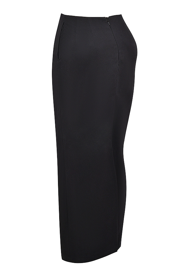Hart  Black Twill Maxi Skirt — image 11