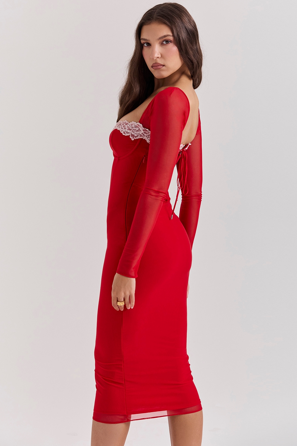 Seraphina  Scarlet Corset Dress — image 9
