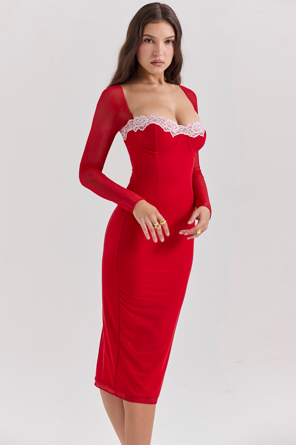 Seraphina  Scarlet Corset Dress — image 8