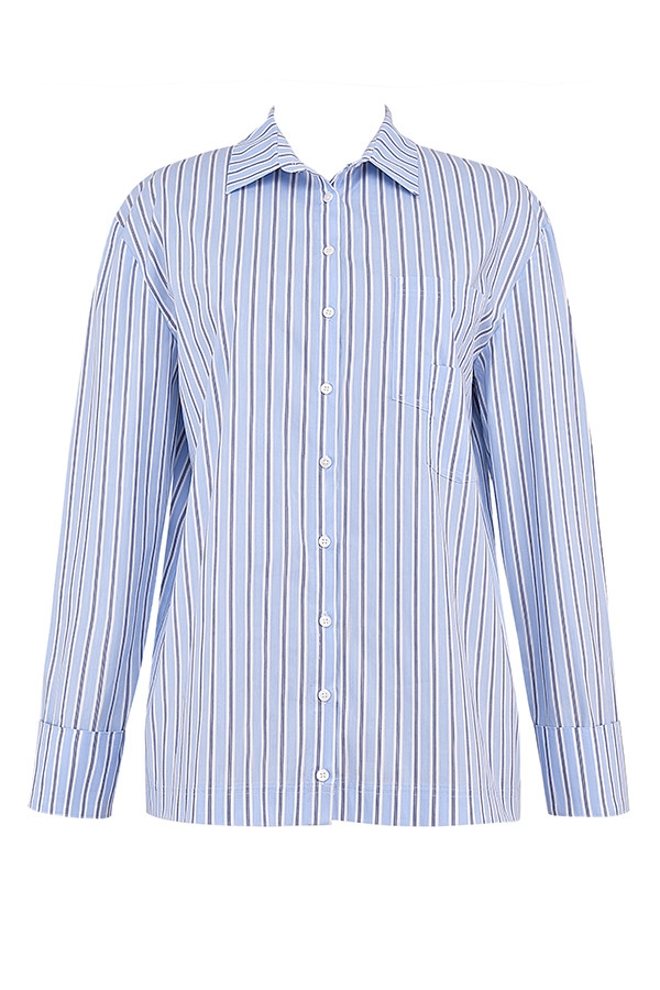 Mistress Rocks Blue Striped Boxy Shirt - SALE — image 11