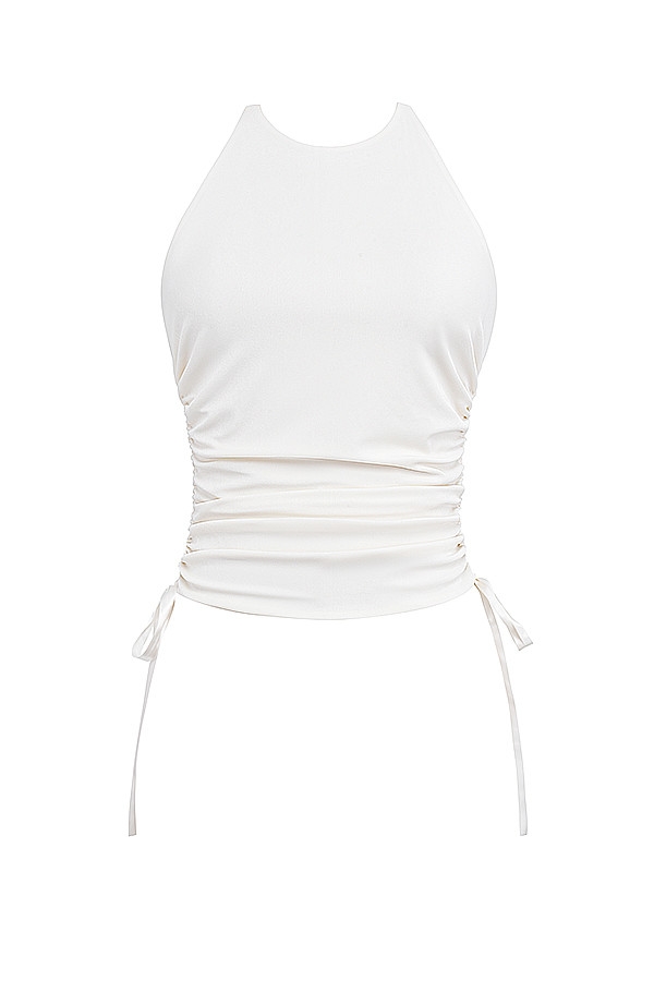 Mistress Rocks Ivory Open Back Halter Top - SALE — image 10