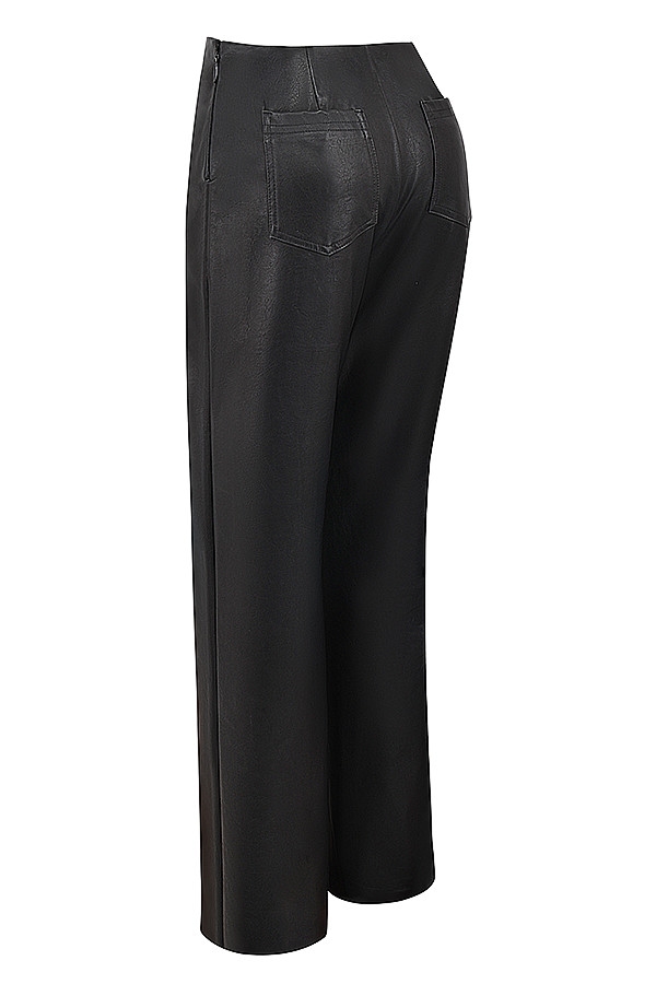 Mistress Rocks Black Baggy Vegan Leather Trousers - SALE — image 10