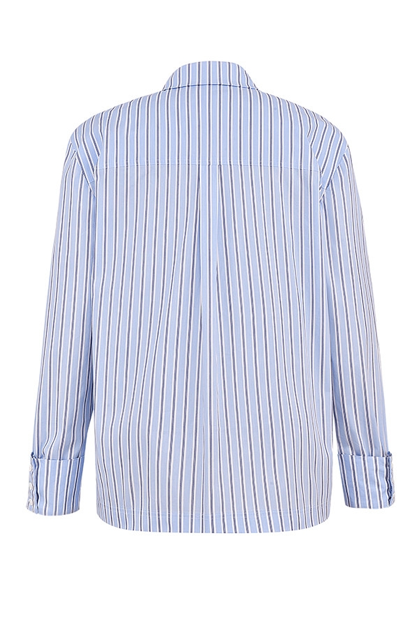 Mistress Rocks Blue Striped Boxy Shirt - SALE — image 13