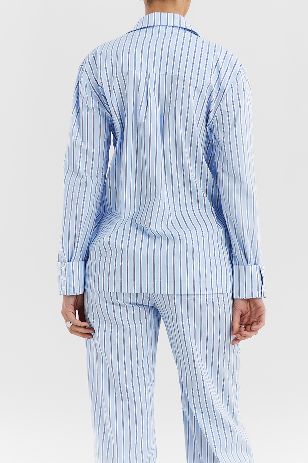 Mistress Rocks Blue Striped Boxy Shirt - SALE — image 9