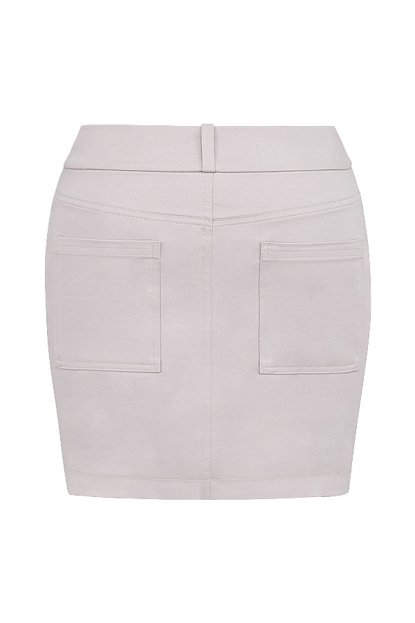Mistress Rocks Taupe Twill Mini Skirt - SALE — image 11
