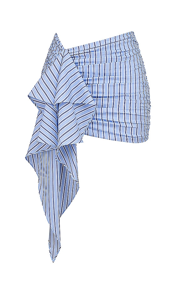 Mistress Rocks Blue Striped Ruffle Mini Skirt - SALE — image 12