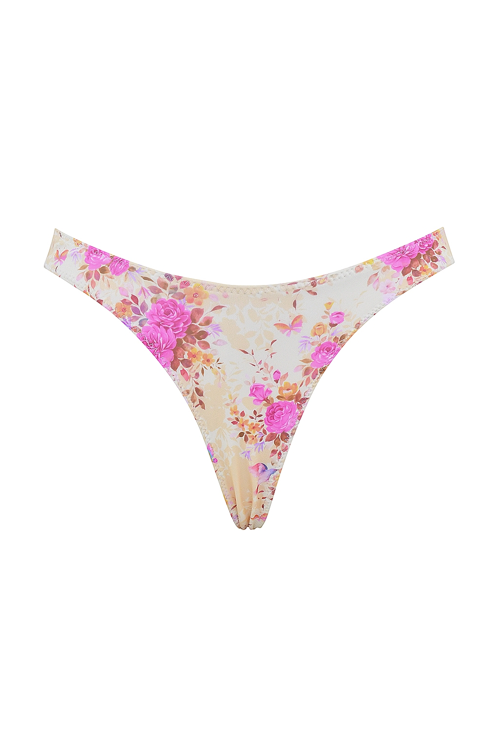 Capri  Floral Print High Leg Bikini Bottom — image 10