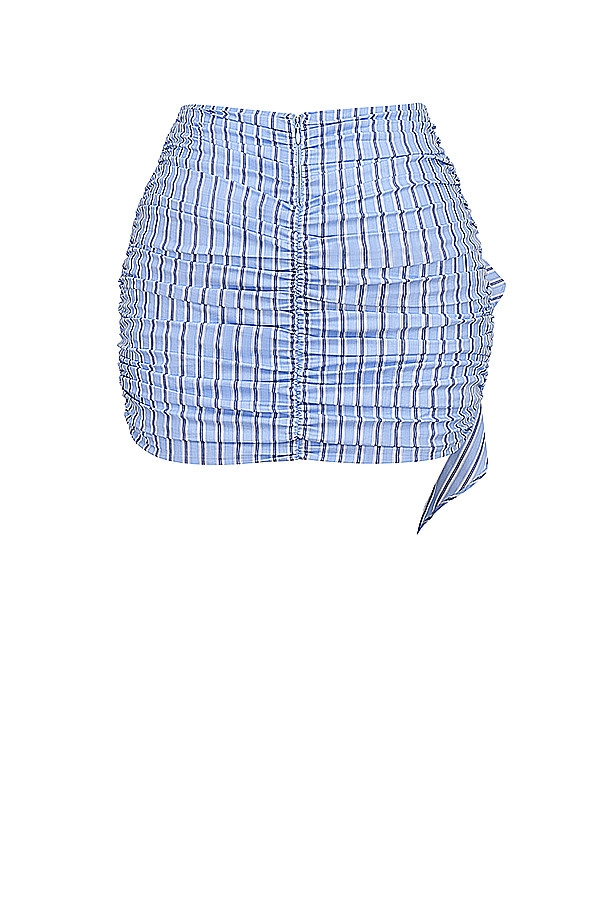 Mistress Rocks Blue Striped Ruffle Mini Skirt - SALE — image 14