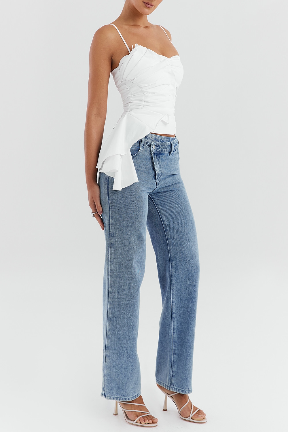 Mistress Rocks Blue Cross Front Baggy Jeans - SALE — image 7