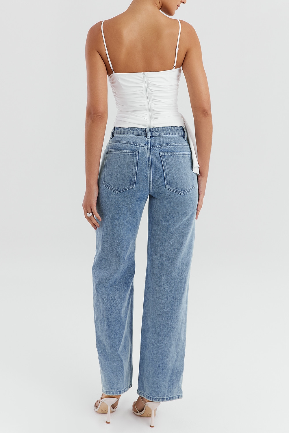 Mistress Rocks Blue Cross Front Baggy Jeans - SALE — image 8