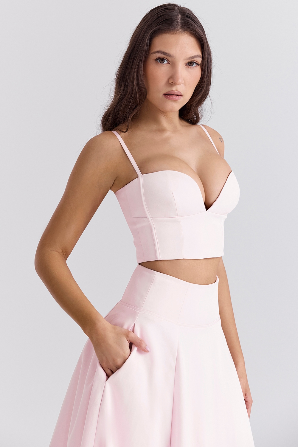 Pabla  Ballerina Pink Cropped Bralette Top — image 6