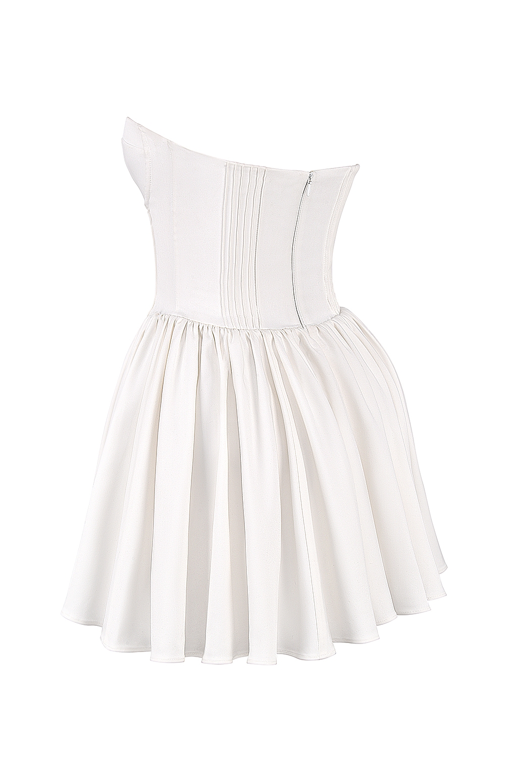 Katherine  White Strapless Corset Mini Dress — image 15