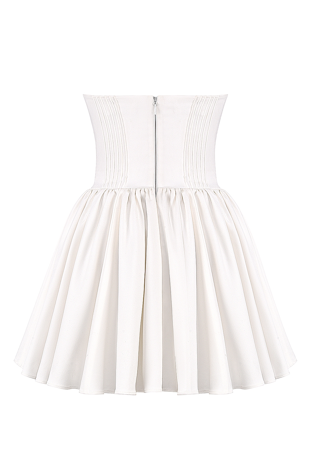 Katherine  White Strapless Corset Mini Dress — image 16