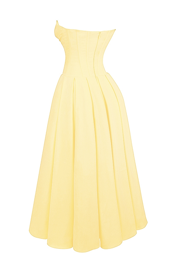 Lady  Sunshine Strapless Tulle Midi Dress — image 13