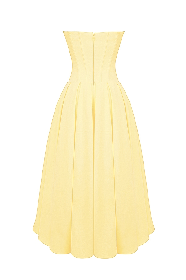 Lady  Sunshine Strapless Tulle Midi Dress — image 14