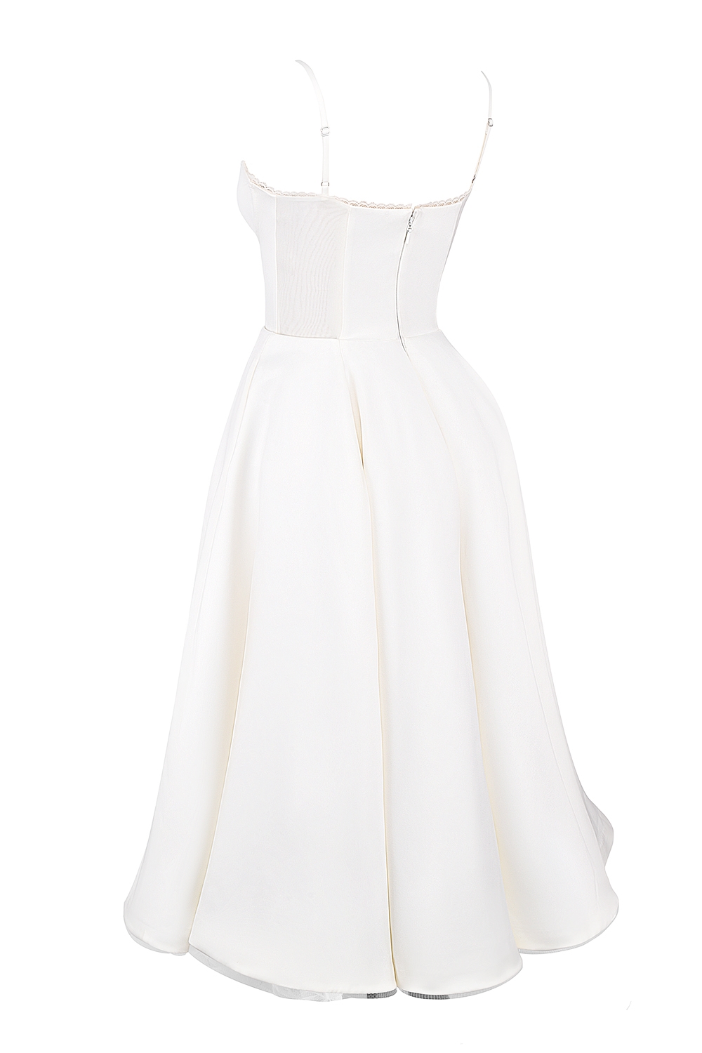 Mademoiselle  White Tulle Midi Dress — image 16