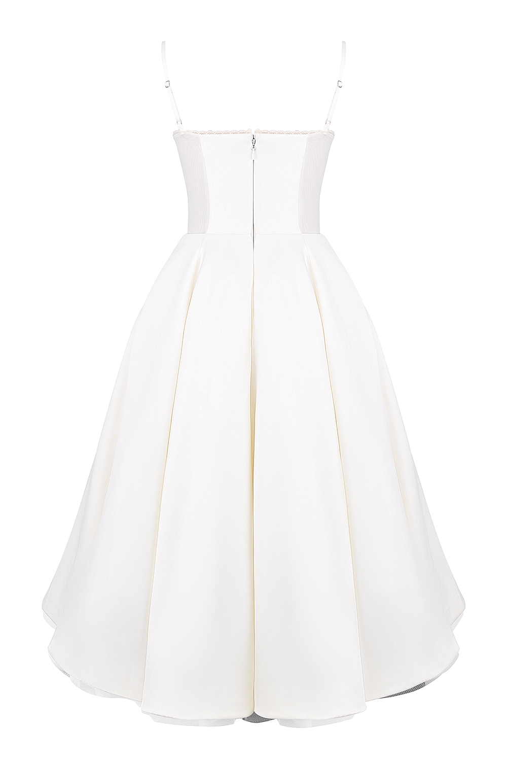Mademoiselle  White Tulle Midi Dress — image 17