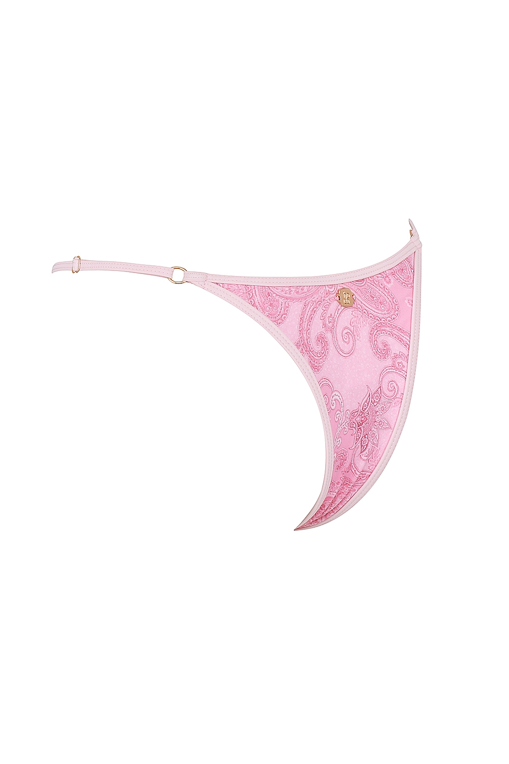 Cote DAzur  Pink Paisley Thong Bikini Bottom — image 11