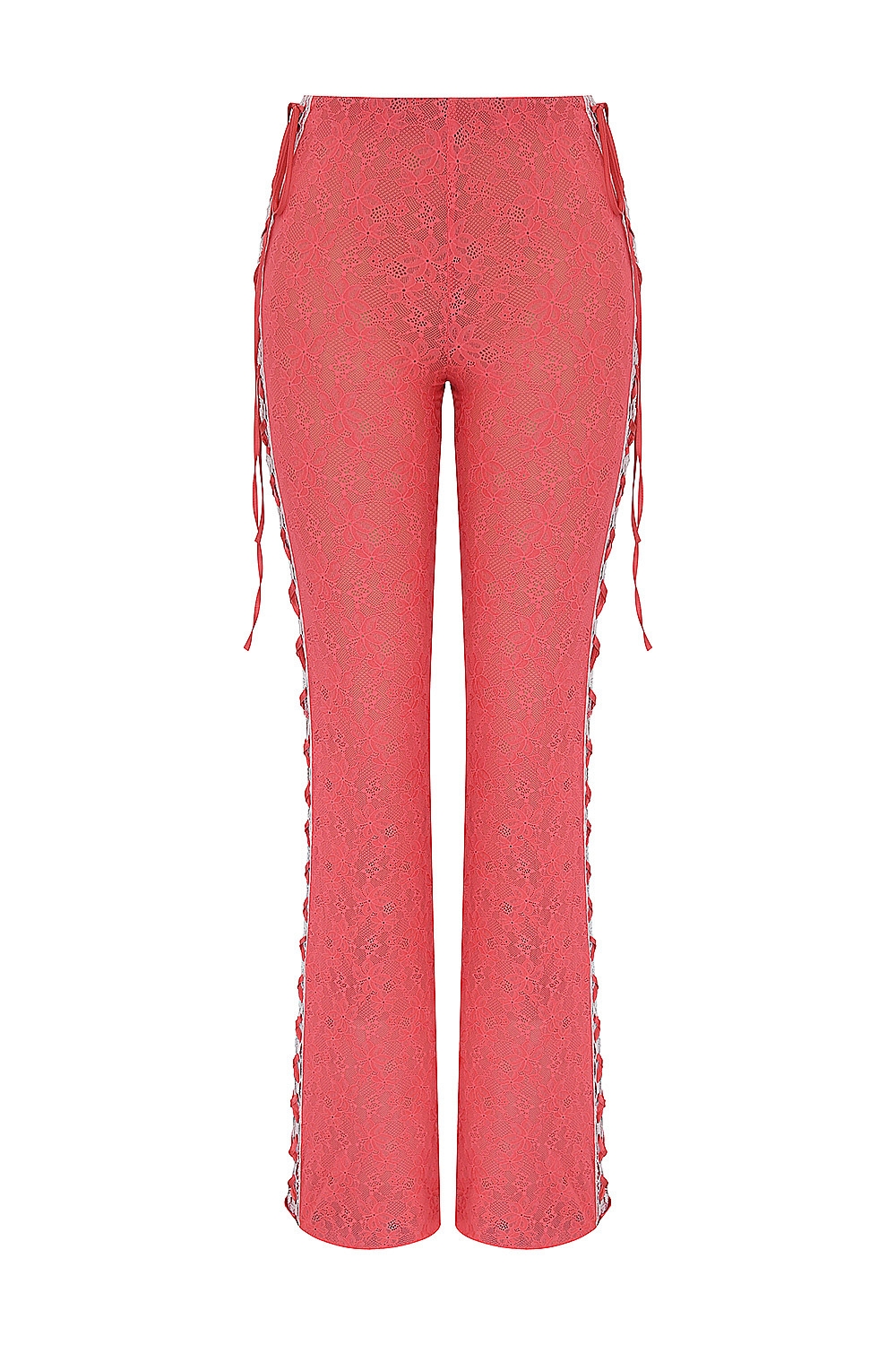 Mistress Rocks Grapefruit Lace Up Trousers - SALE — image 10