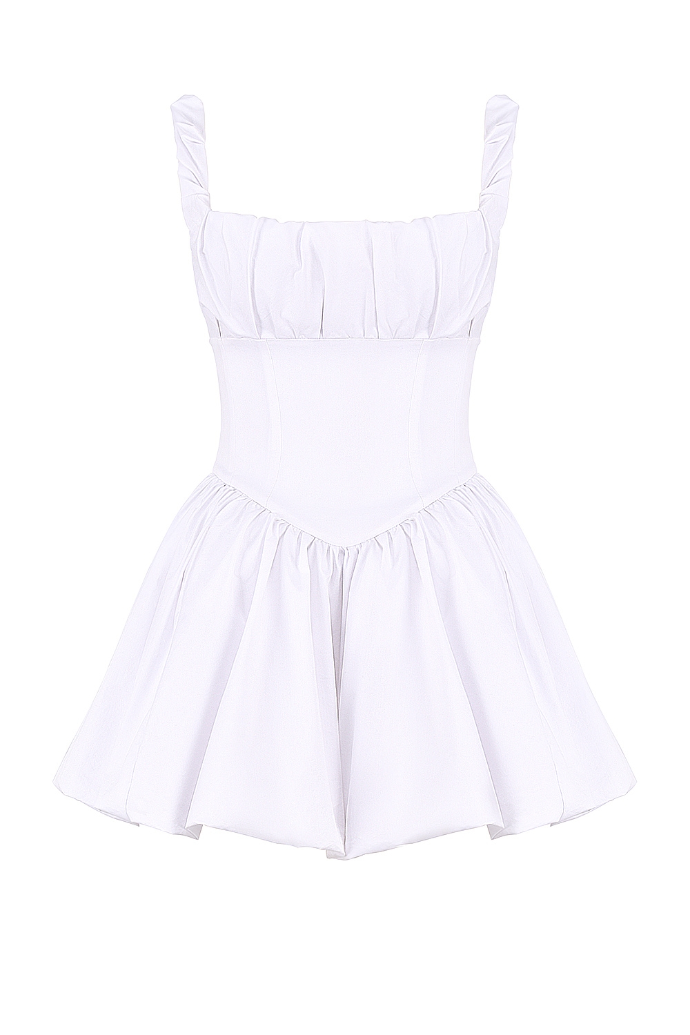 Le Puff  White Cotton Tulle Mini Dress — image 11