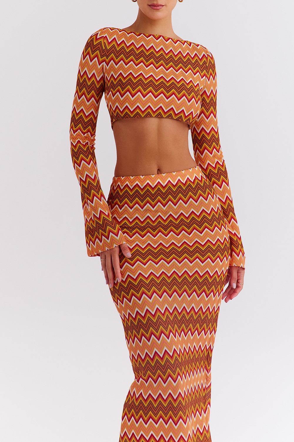 Mistress Rocks Multicolour Knit Open Back Top - SALE — image 4