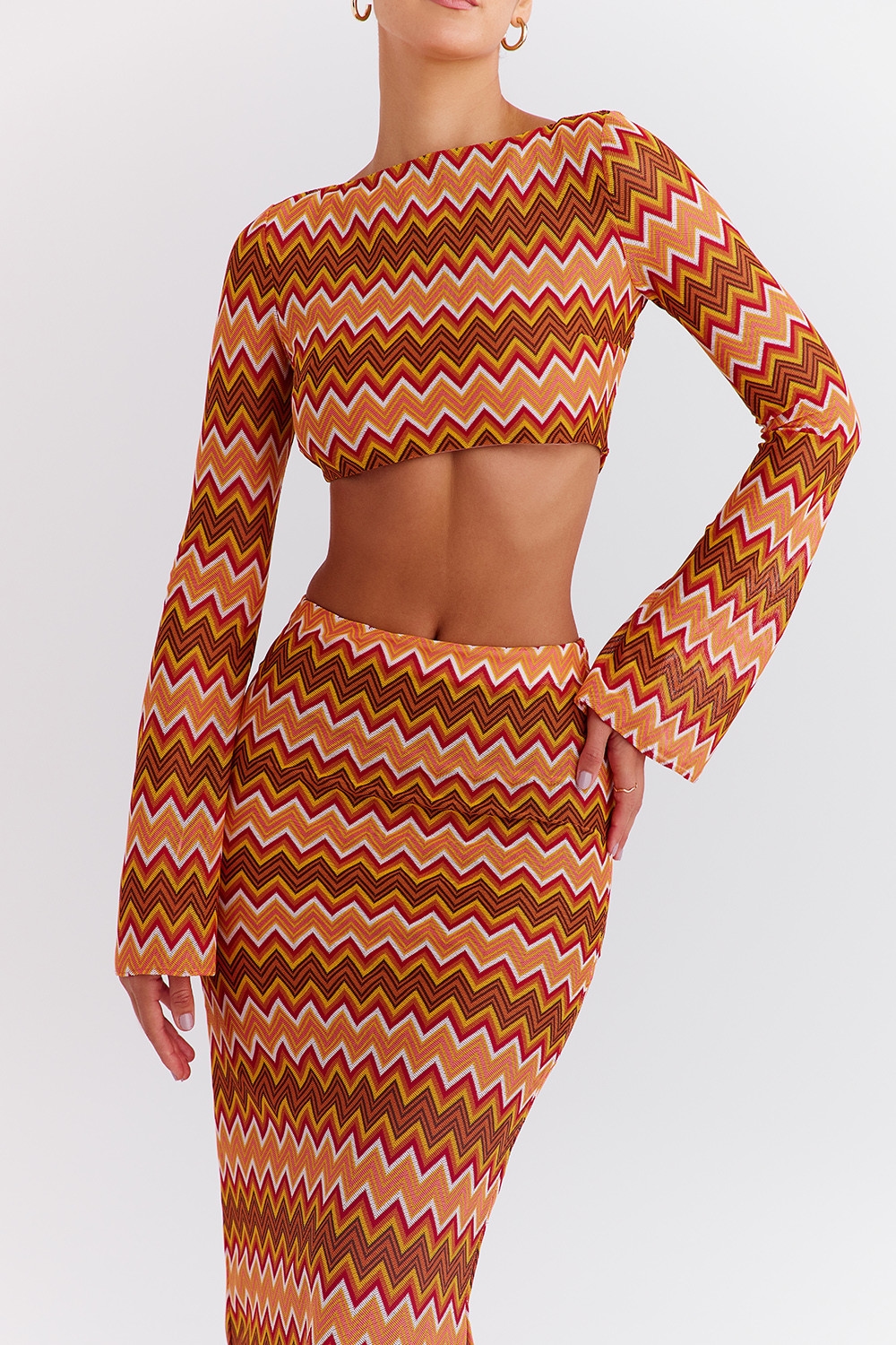 Mistress Rocks Multicolour Knit Open Back Top - SALE — image 6