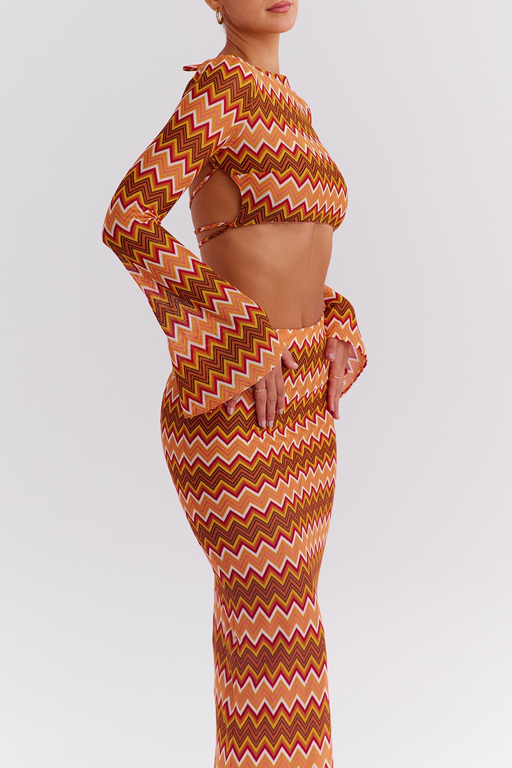 Mistress Rocks Multicolour Knit Open Back Top - SALE — image 9