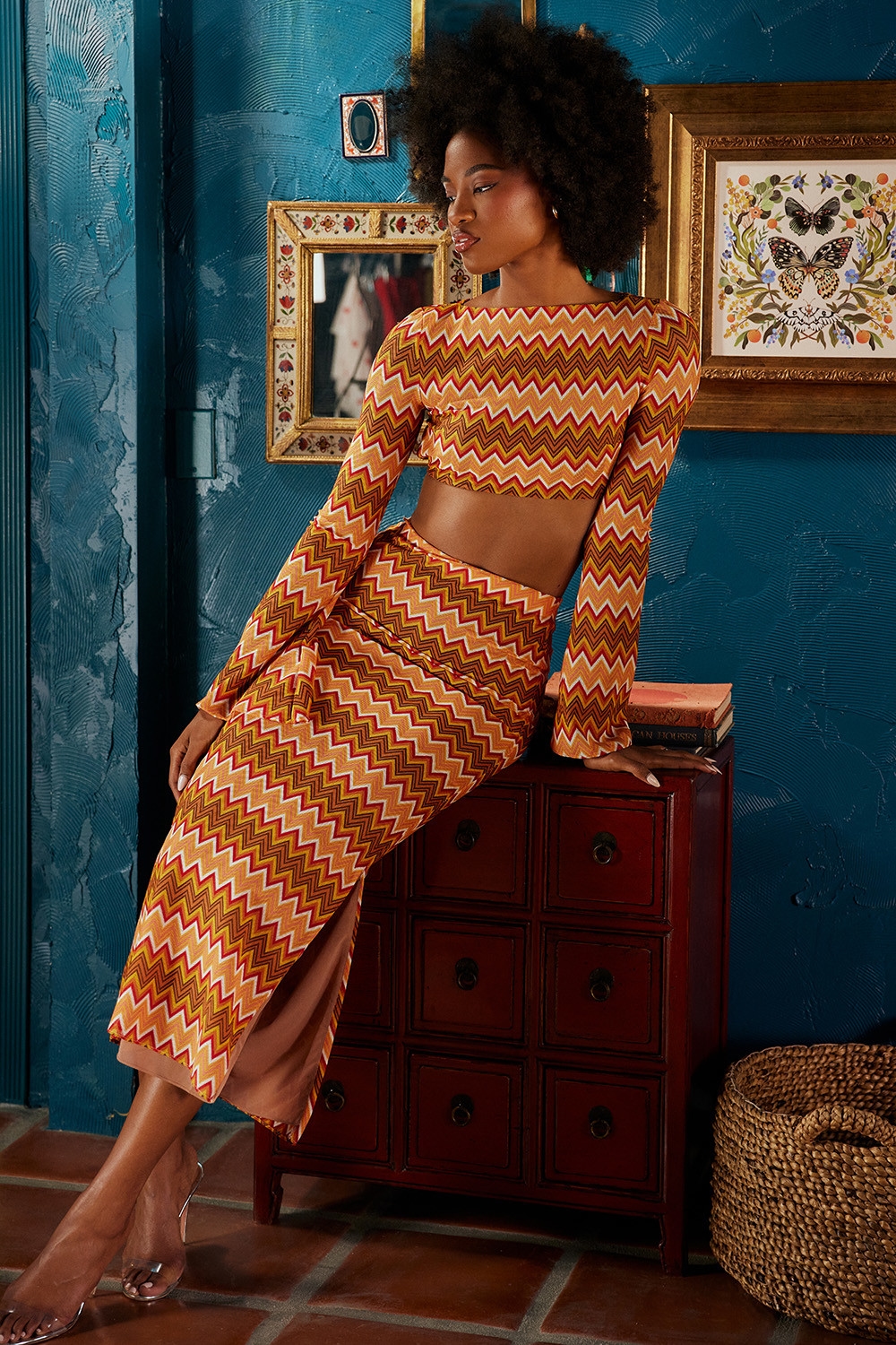 Mistress Rocks Multicolour Knit Open Back Top - SALE — image 11