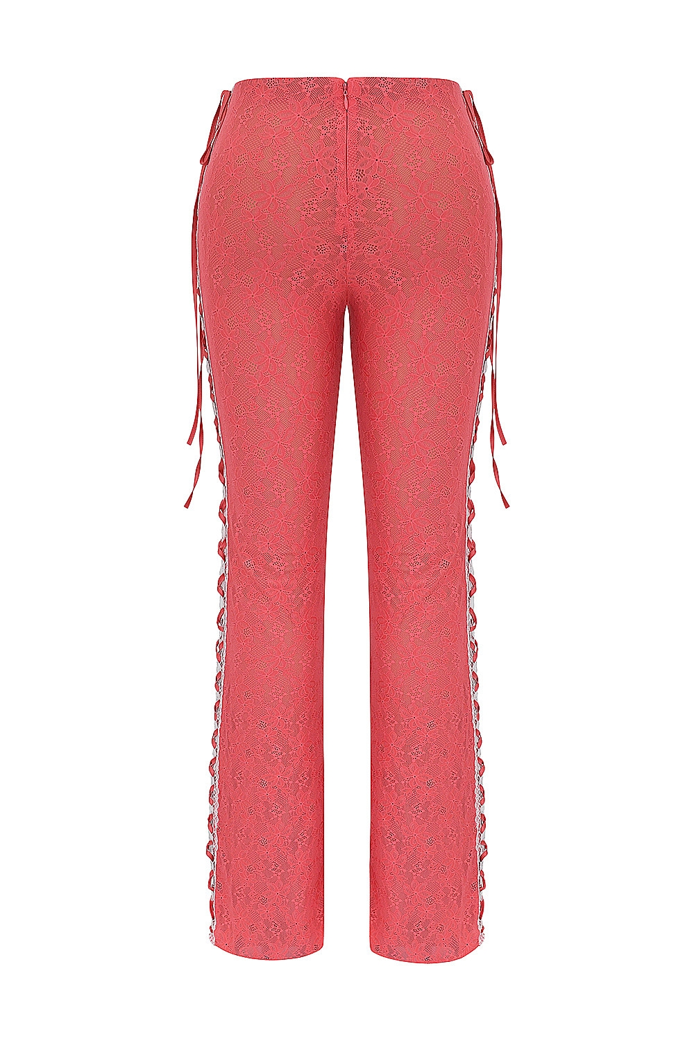 Mistress Rocks Grapefruit Lace Up Trousers - SALE — image 12