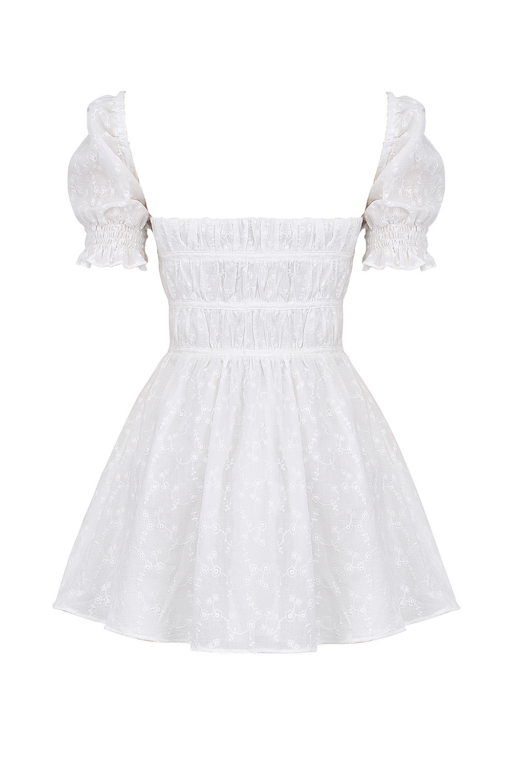 Mistress Rocks Cloud Gathered Broderie Mini Dress - SALE — image 15