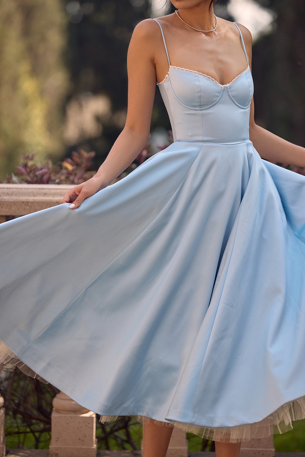Mademoiselle  Cinderella Blue Tulle Midi Dress — image 10