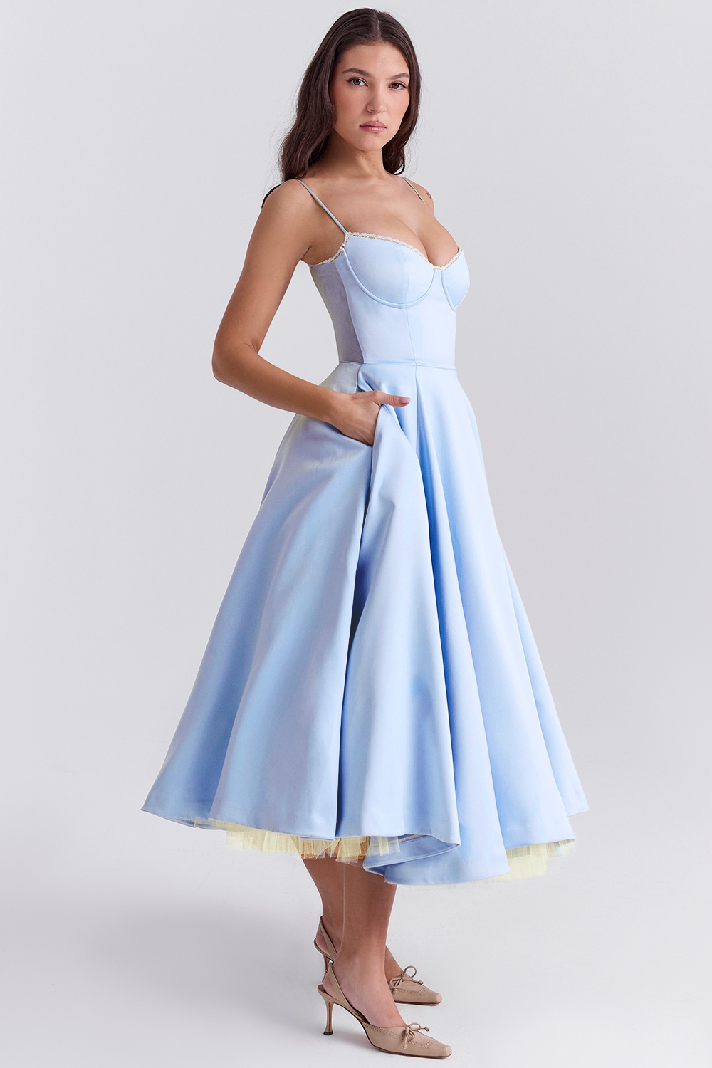 Mademoiselle  Cinderella Blue Tulle Midi Dress — image 7