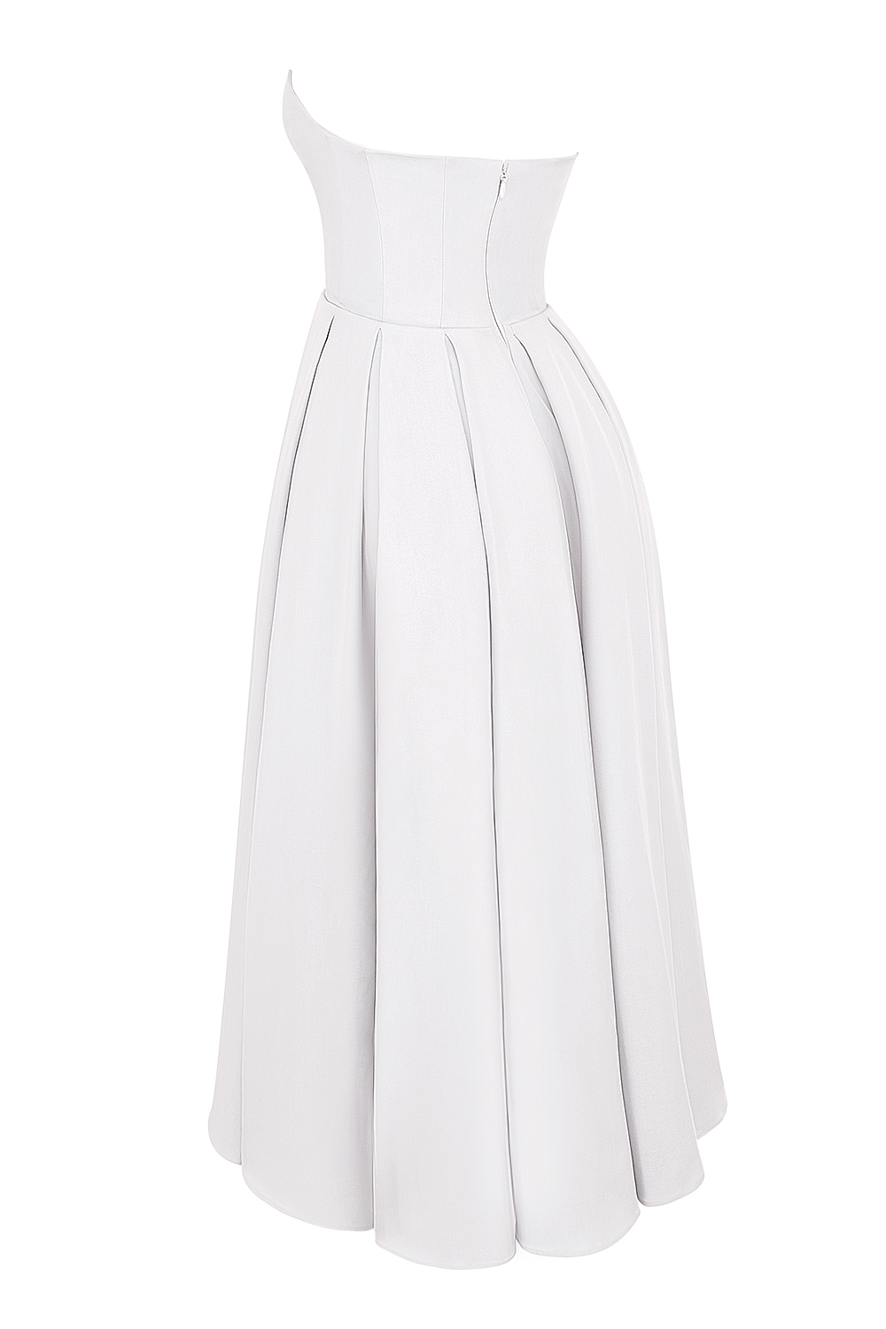 Audrey  White Strapless Midi Sundress — image 15