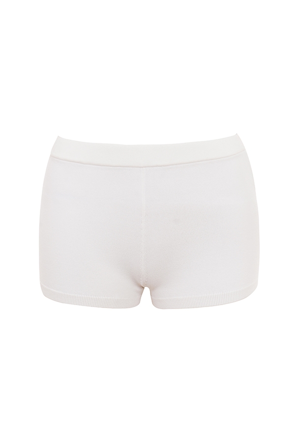 Kai  White Summer Knit Hot Pants — image 8