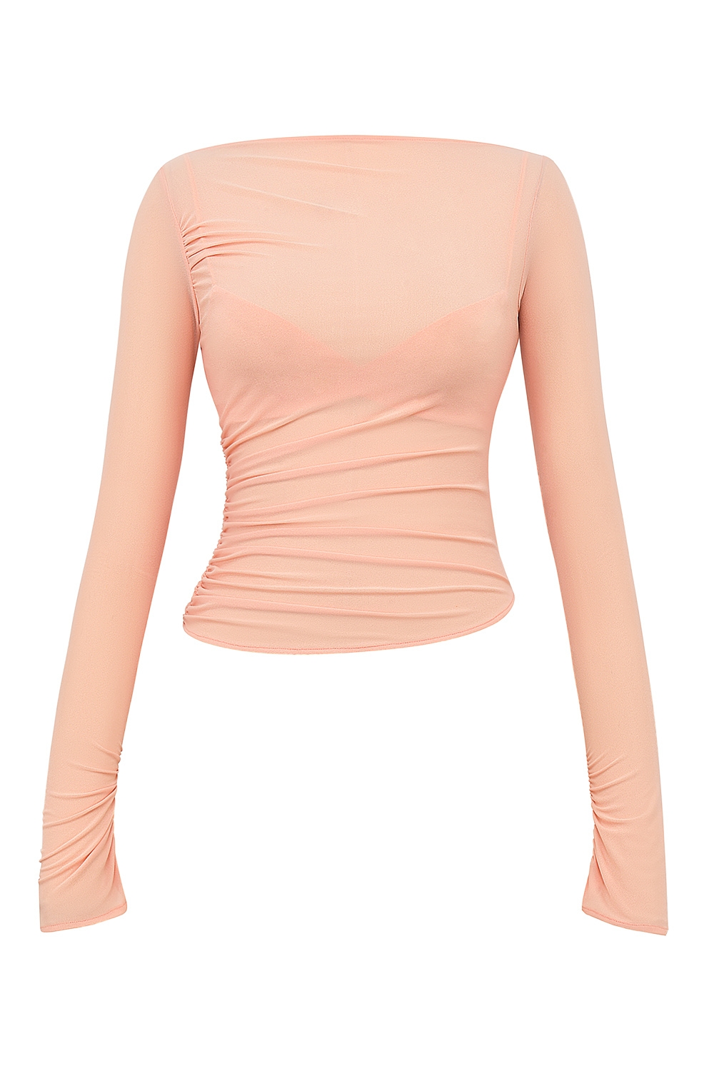 Floria  Sorbet Gathered Long Sleeve Top With Bra — image 8