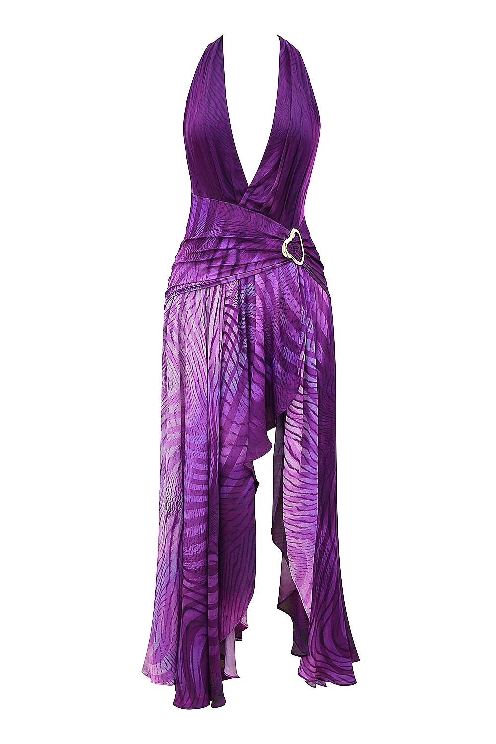 Olessia  Orchid Backless Halter Maxi Dress — image 12