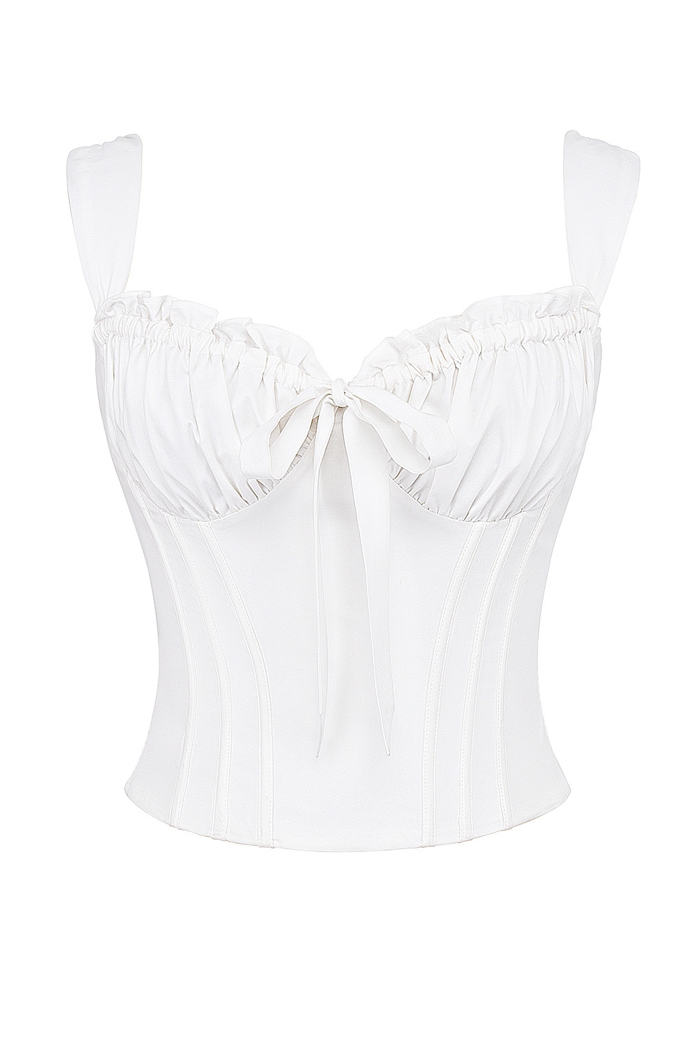 Mistress Rocks Cloud Cotton Tie Front Corset - SALE — image 11