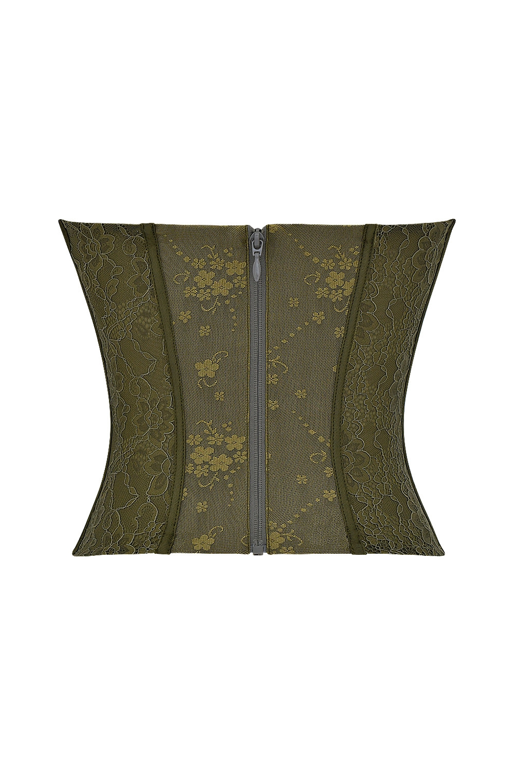 Mistress Rocks Olive Green Lace Underwired Corset - SALE — image 12